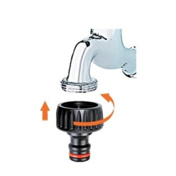 Jungtis greitam sujungimui su Aquastop CLABER 3/4"" middle, 8604
