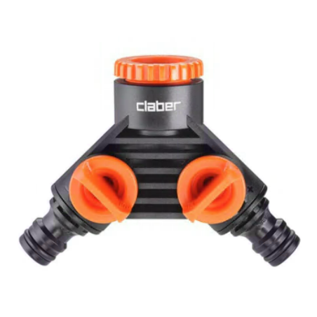 2-izejas kolektors CLABER Quick-Click 3/4'' vidū, 8598