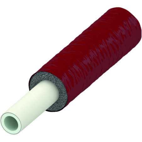 Mitmekihiline toru 6 mm isolatsiooniga (punane) TECEflex PE-Xc/AL/PE-RT 25 x 2,8 mm (50 m)