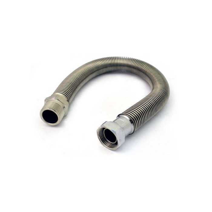 Elastīga nerūsējošā tērauda šļūtene MEPA Luxury 500-1000 mm (DN12) 1/2"" vidus/1/2"" ārpuse