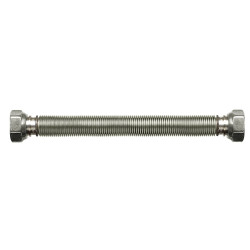 Lanksti nerudijančio plieno žarnelė MEPA Luxury 75-130 mm (DN12) 1/2"" vidurys / 1/2"" vidurys