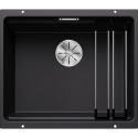 Sink installed under the countertop BLANCO ETAGON 500-U, 53x46 cm, Black