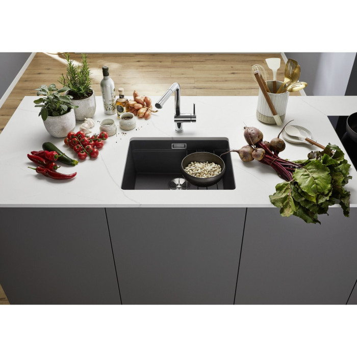 Раковина установленная под столешницу BLANCO ETAGON 500-U, 53x46 см, Черный