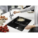 Sink installed under the countertop BLANCO ETAGON 500-U, 53x46 cm, Black