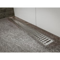 Dušas kanālu komplekts ACO ShowerDrain C ar horizontālu atloku, ar režģi Wave 3 in 1, (dažāda garuma izvēle)