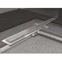 Dušas kanālu komplekts ACO ShowerDrain C vertikālais atloks ar grilu Slots 3 in 1, (dažāda garuma izvēle)