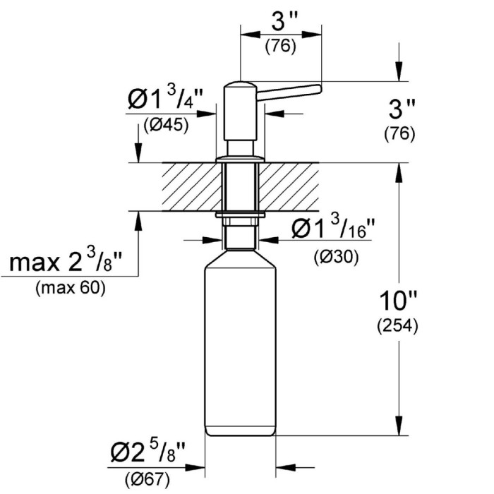 Skysto muilo dispensatorius GROHE Contemporary