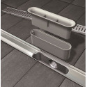Shower channel set ACO ShowerDrain C with horizontal flange, with grille Massive 3 in 1, (Choice of different lengths)