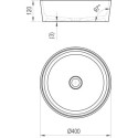 Praustuva pastatomas RAVAK Moon 1 400 mm (Iš eksponatuose)