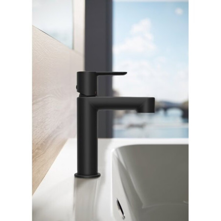 Washbasin faucet RAVAK Puri, without transfusion, black-matte