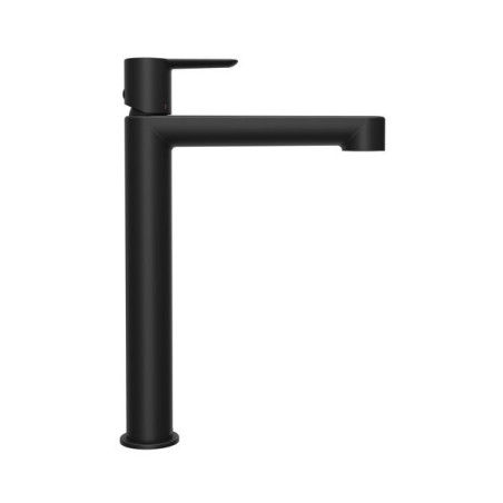 Washbasin faucet tall RAVAK Puri, no transfusion, black-matte