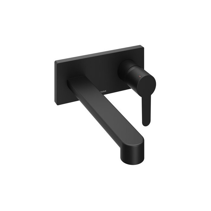 Pre-wall faucet for washbasin with pre-wall part RAVAK Puri, black-matte