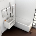Akrila taisnstūra vanna RAVAK Chrome 1600 x 700 mm (ekspozīcija)