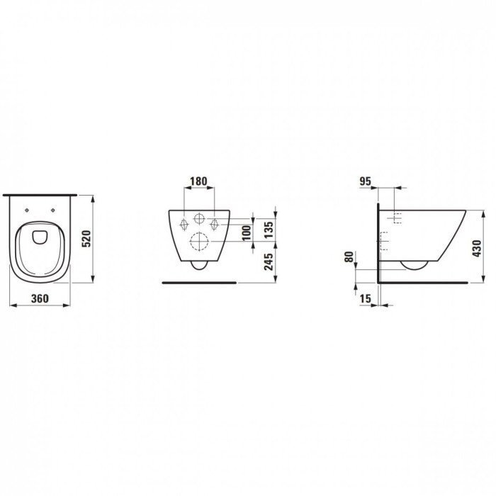 LAUFEN Lua Rimless is a thin SoftClose cover
