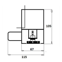 Wall gutter with pasting tile "Dry" (Selection of different lengths)