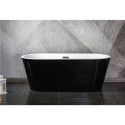 Acrylic bathTUB MEPA Black I, 170 x 80 cm, (Transfusion is siphon cap feather optional)