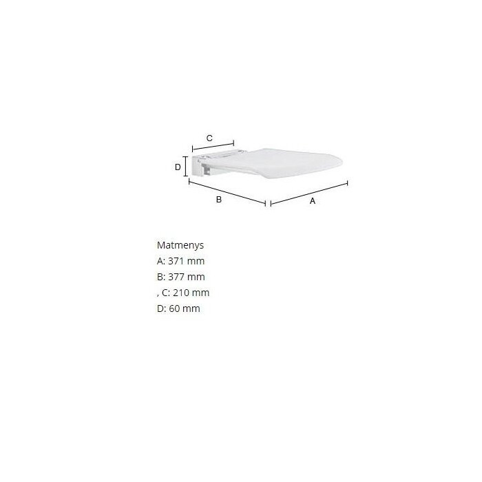 Piekarams, salokāms dušas sēdeklis SMEDBO Living FK414