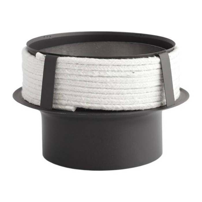 Juodo plieno sienos perėjimas keramikiniams kaminam DARCO 150 / 180