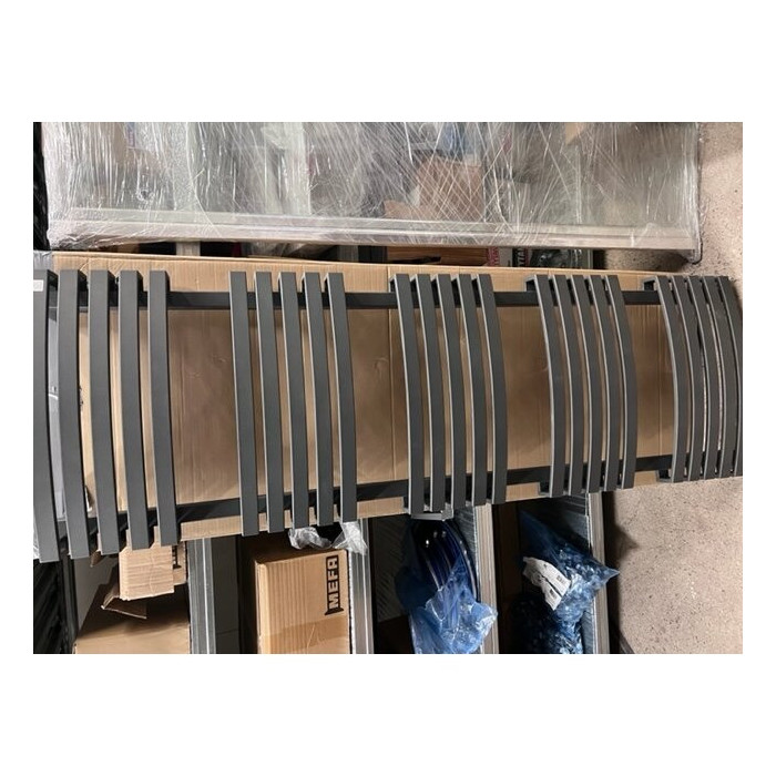 Rankšluosčių džiovintuvas TERMA KIOTO 1500 x 480 mm, Metalinė Pilka