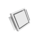 Priglain hajuti ERGOVENT Quadro 125 mm, amortisaatoriga