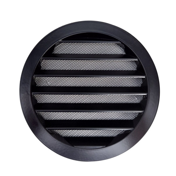 Ventilācijas āra režģis ALNOR 160, melns