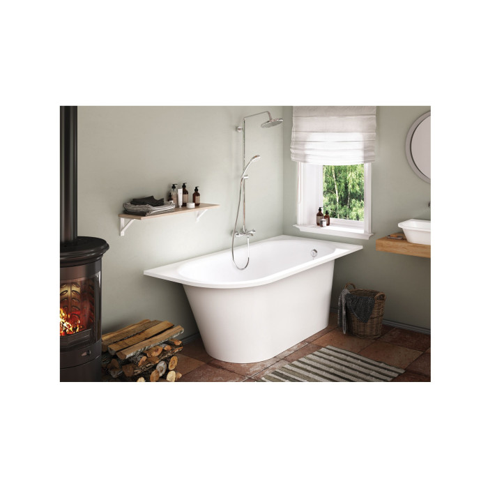 Stone mass bathtub PAA Vario L, white, 750 x 1680 mm, A