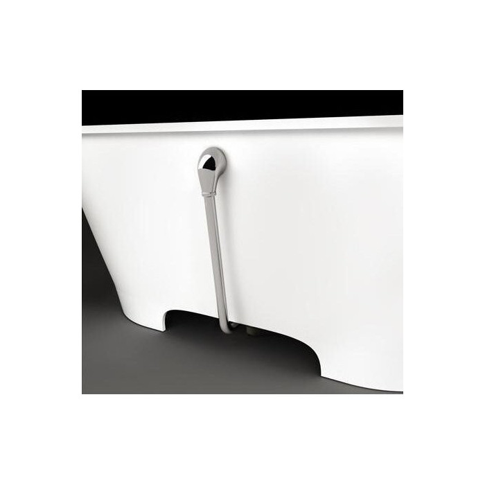 Siphon for bathTUB PAA Vario M of Copper L, chrome plated