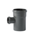 Iekštelpu notekūdeņu tee WAVIN Optima 75 x 50/90°, pelēks