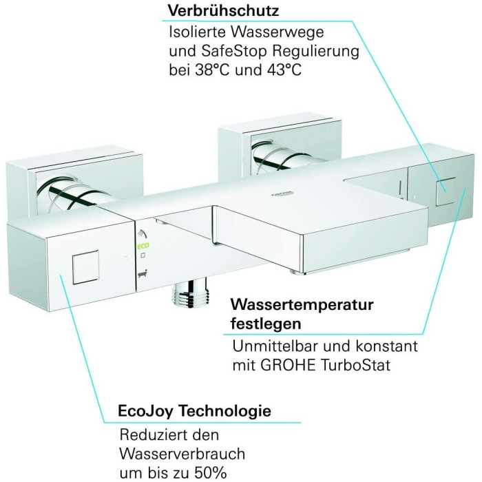 Termostaatkahur duši jaoks GROHE Grohtherm Cube, 34502000