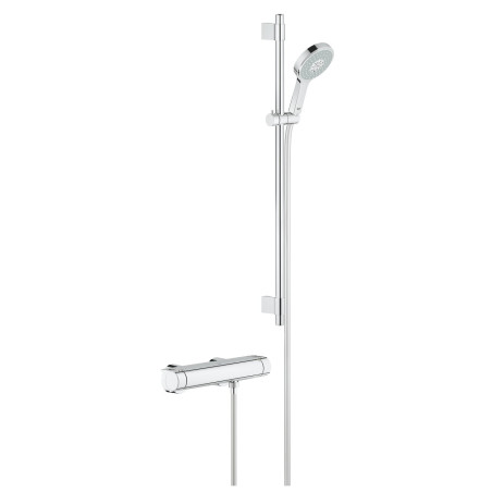 Termostatīna jaucējkrāna duša GROHE Grohtherm 2000 ar dušas komplektu Cosmopolitan, 34482001