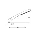Shower Head GROHE Rainshower Eco 120, 2 features, 27274000