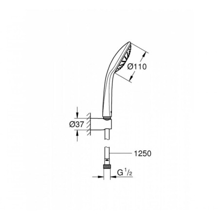 Набор для ручного душа GROHE Euphoria 110 Mono, 27354000