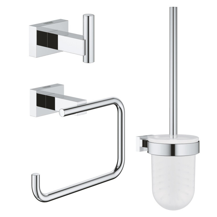 Aksesuāru komplekts GROHE Essentials Cube City tualete 3 in 1, 40757001