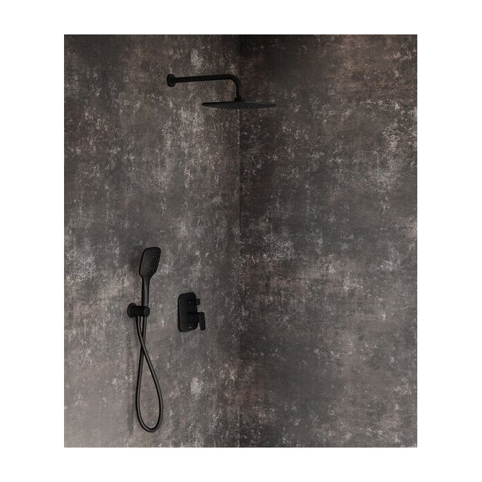 Shower head RAVAK Air, 3 features, black-matte