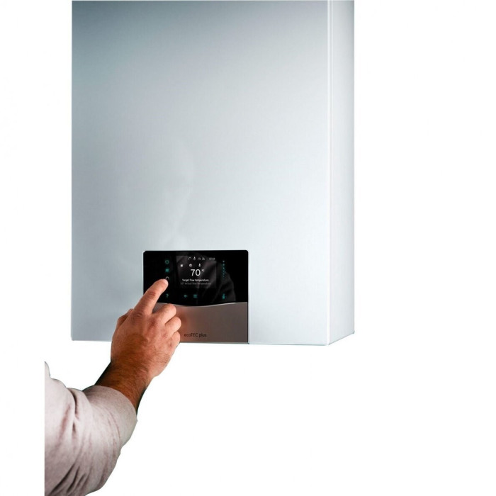Газовый конденсационный котел VAILLANT ecoTEC plus 2,9-14,8 кВт VU 15CS/1-5 с возможностью подключения объемного водонагревателя