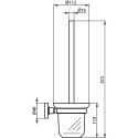 WC-harja purgiga hoidja IDEAL STANDARD must-matt