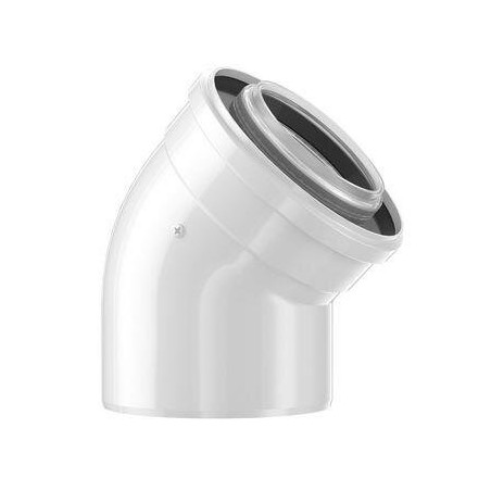 Chimney (pipe) double elbow BOSCH Ø Ø 60/100 mm / 45°