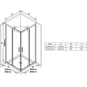 Душевые кабины RAVAK 23SETBLS8