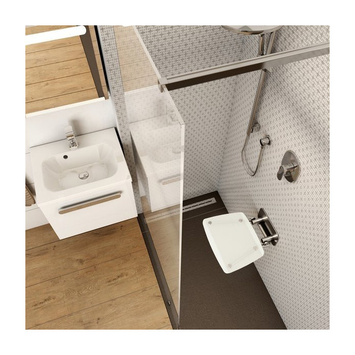 Sėdynė RAVAK Ovo-B II Clear (clear) / black (juoda)