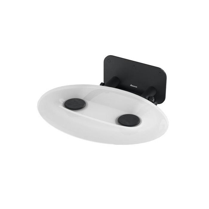 Sėdynė RAVAK Ovo-P II Clear (clear) / black (juoda)