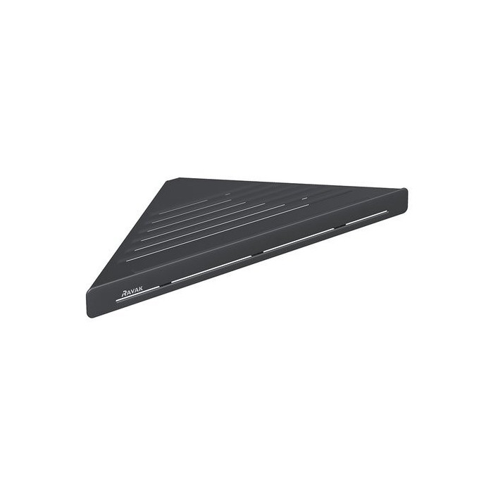 Corner shelf RAVAK Slim C, black-black, X07P650