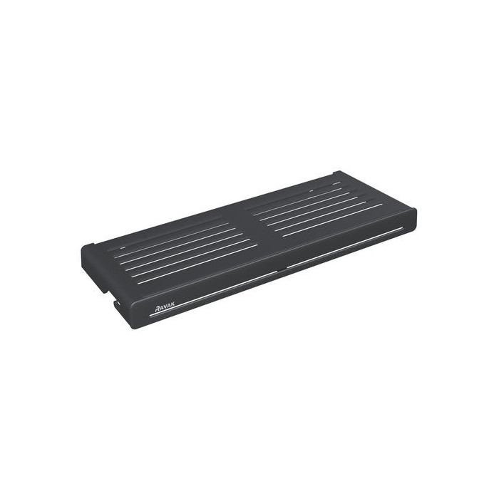 Corner shelf RAVAK Slim S, black-black, X07P649