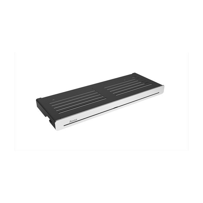 Corner shelf RAVAK Slim S, black-chrome, X07P575