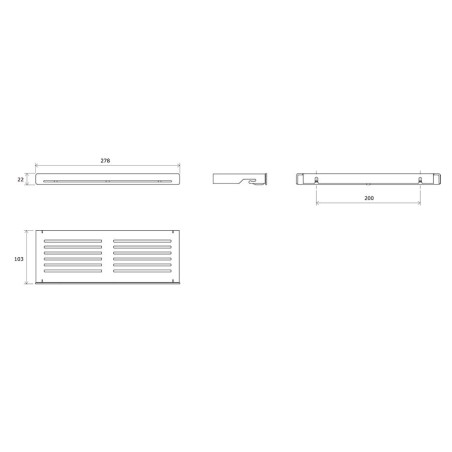 Nurgariiul RAVAK Slim S, satiin-kroom, X07P577