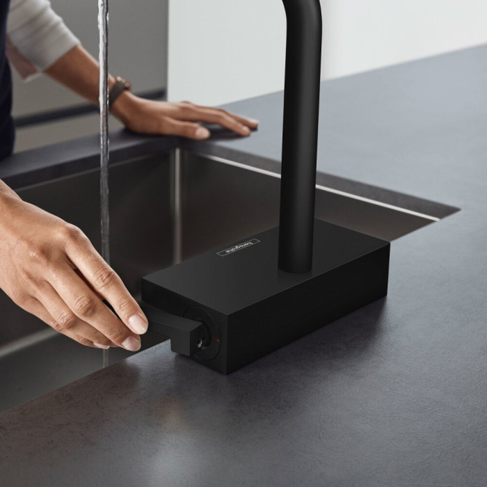 Kitchennis (plautuvės) maišytuvas su ištraukiama žarna HANSGROHE Aquno Select M81, 73836670
