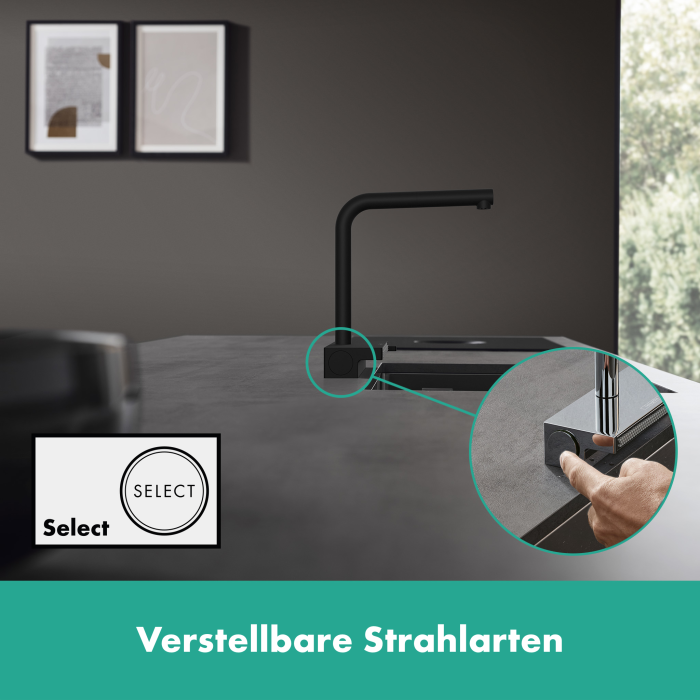 Kitchennis (sink) mixer with retractable hose HANSGROHE Aquno Select M81, 73836670