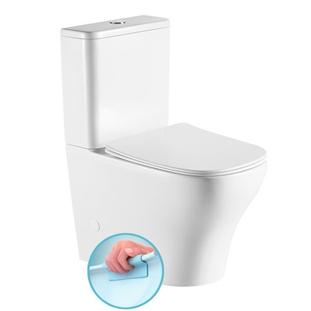 Built-in toilet SAPHO Bello Rimless with SLIM slow-descending lid