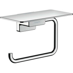 Tualetes papīra turētājs ar plauktu HANSGROHE AddStoris 41772000, hroms