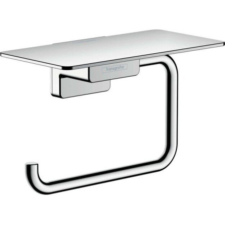 WC-paberi hoidja riiuliga HANSGROHE AddStoris 41772000, kroom