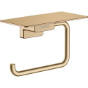 Holder for toilet paper with shelf HANSGROHE AddStoris 41772140, bruising bronze